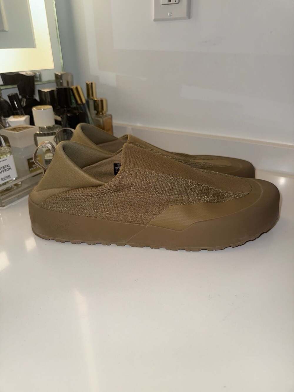 Arc'teryx Kragg Canvas Slip-On Approach Shoes Khaki Tatsu size 11